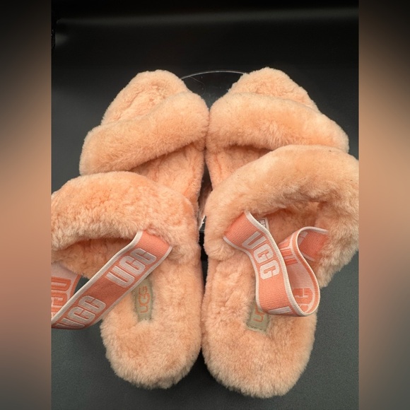 UGG Soft Coral Fluffy Slippers - Picture 3 of 12